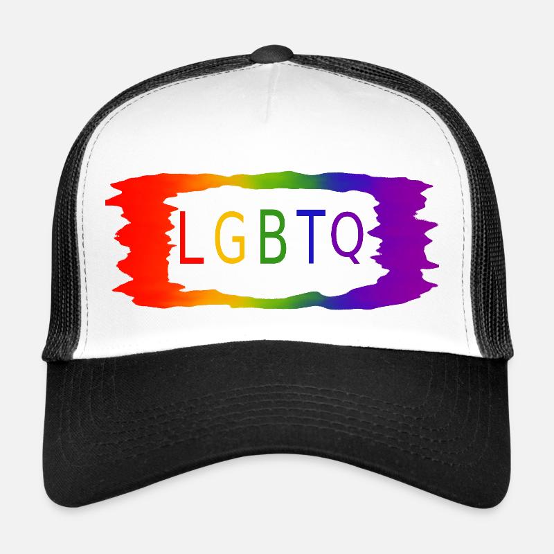 LGBTQ - Trucker Cap - Weiß/Schwarz