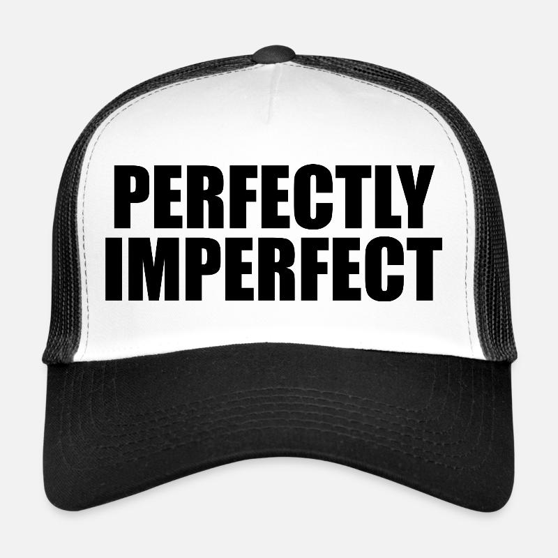 Perfekt unvollkommen - Trucker Cap - Weiß/Schwarz