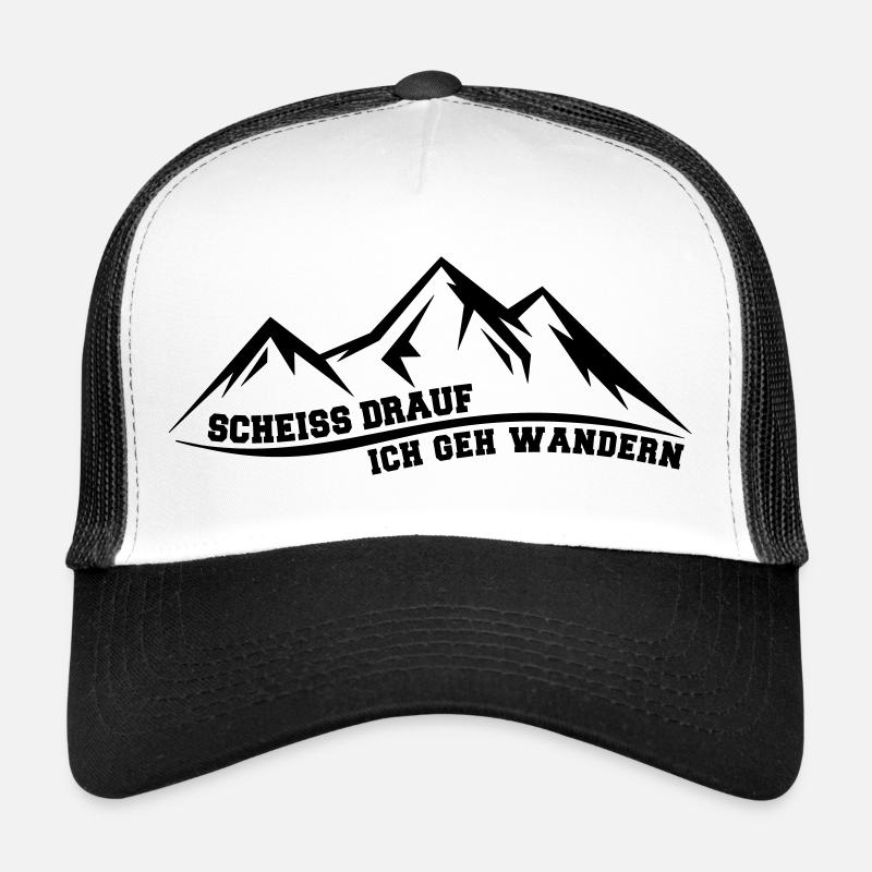 Scheiss drauf ich geh wandern lustiger Spruch Trucker Cap