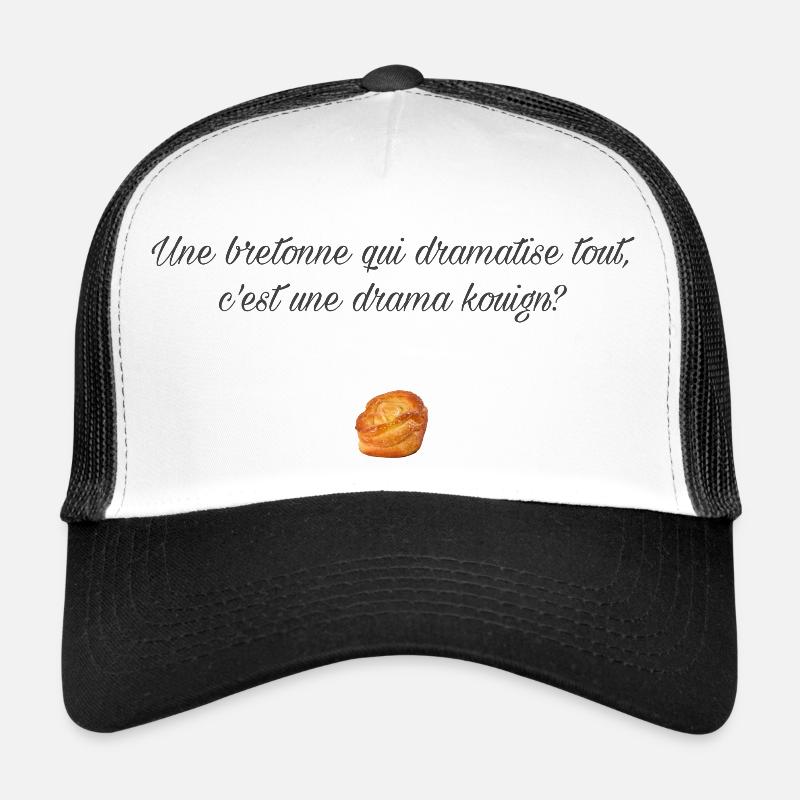 Dramakouign? Grey - Casquette trucker  - blanc/noir