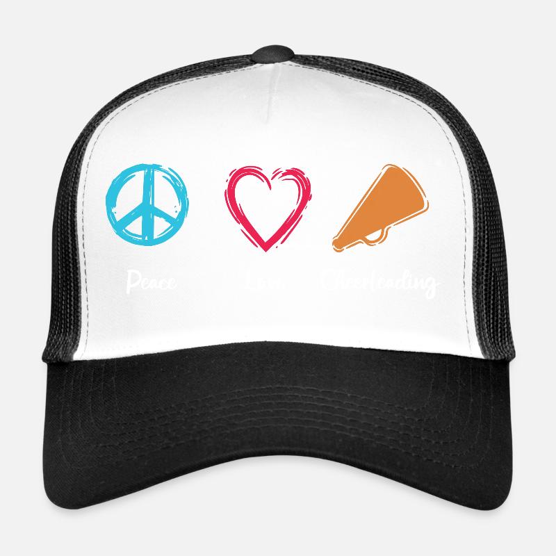 Frieden Liebe Cheerleading Trucker Cap