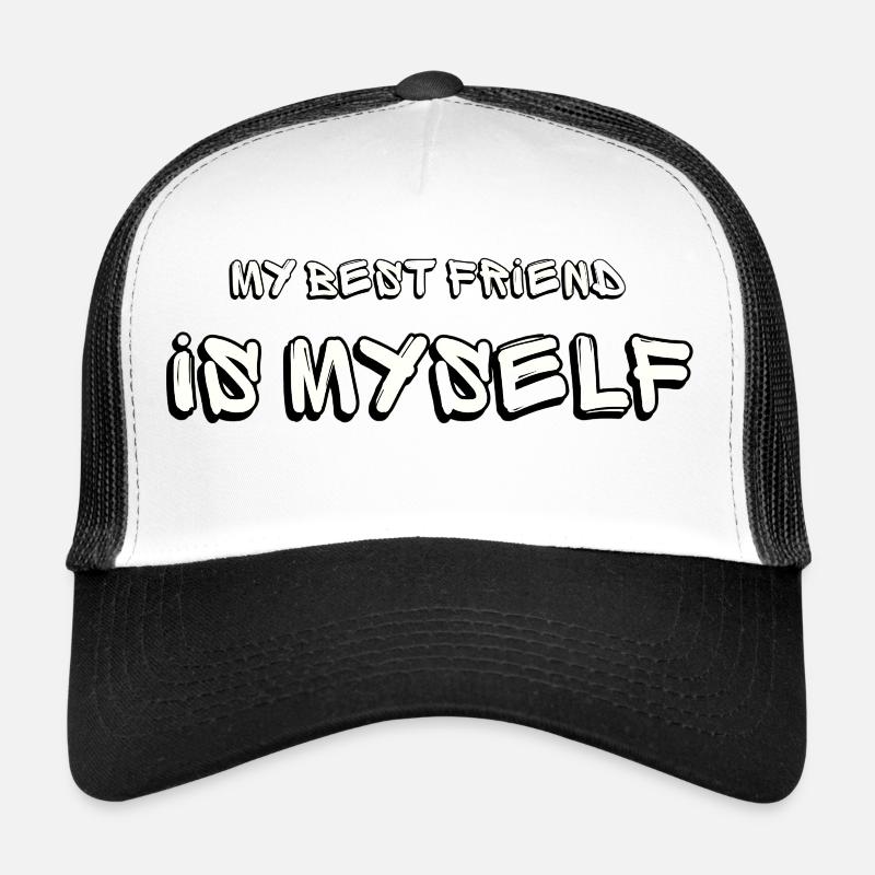 L'amitié la plus sincère - Casquette trucker  - blanc/noir