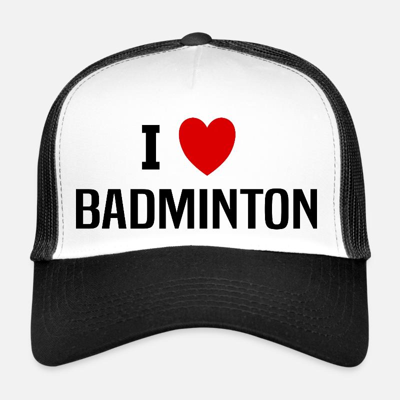 Ich liebe Badminton Trucker Cap