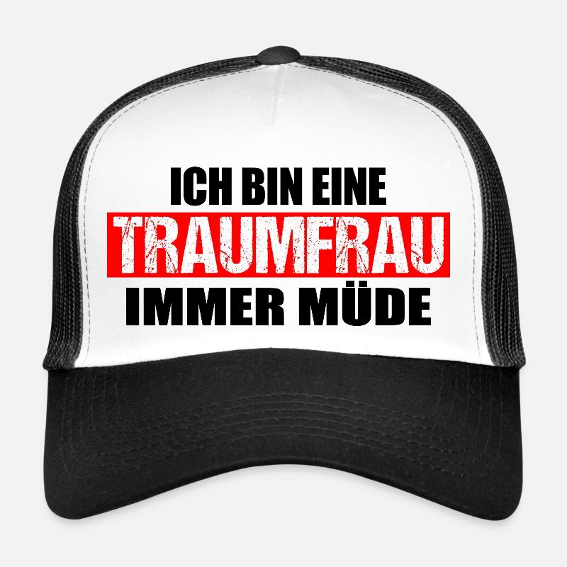 Ich bin eine Traumfrau immer müde Trucker Cap