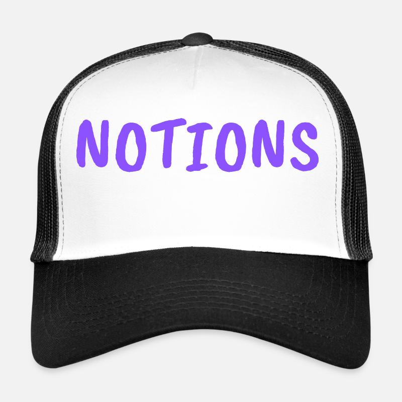 NOTIONS - Trucker Cap - white/black
