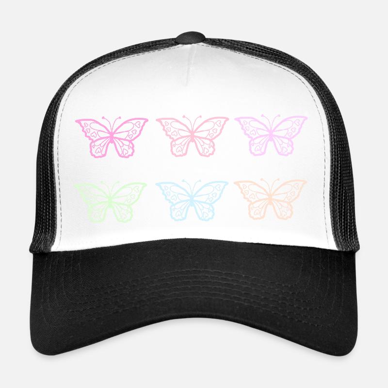 Motif Papillons mignons Casquette trucker 