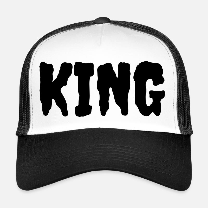 Ich bin ein König - Trucker Cap - Weiß/Schwarz