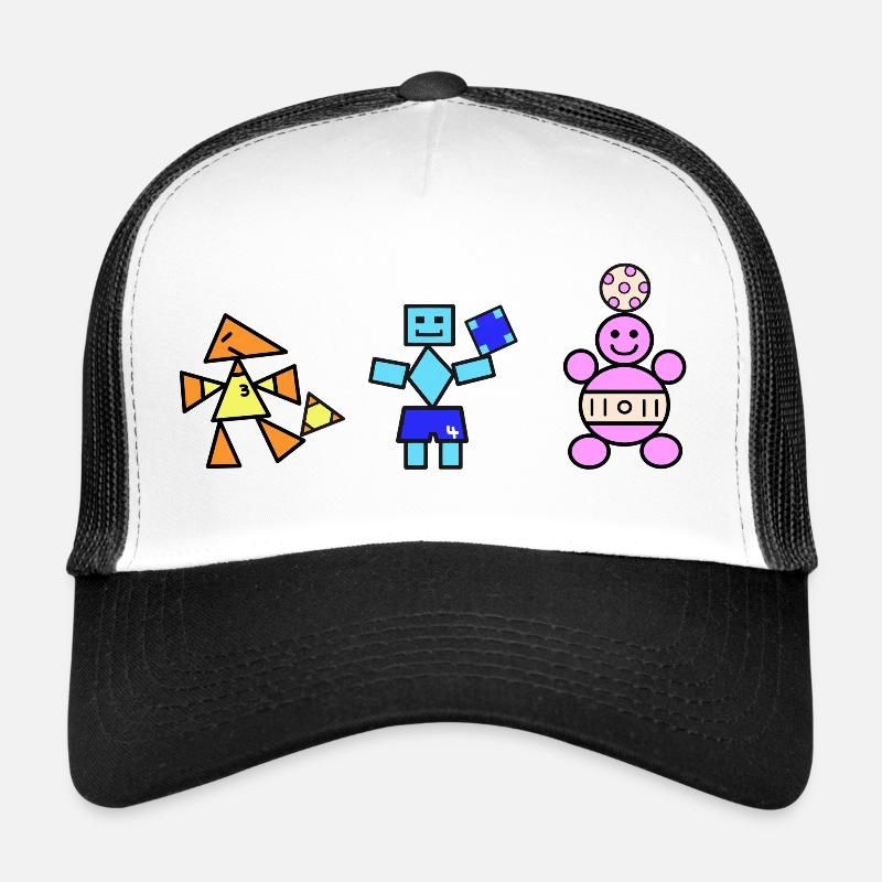 Robots Géométriques Joueurs et Ours Casquette trucker 