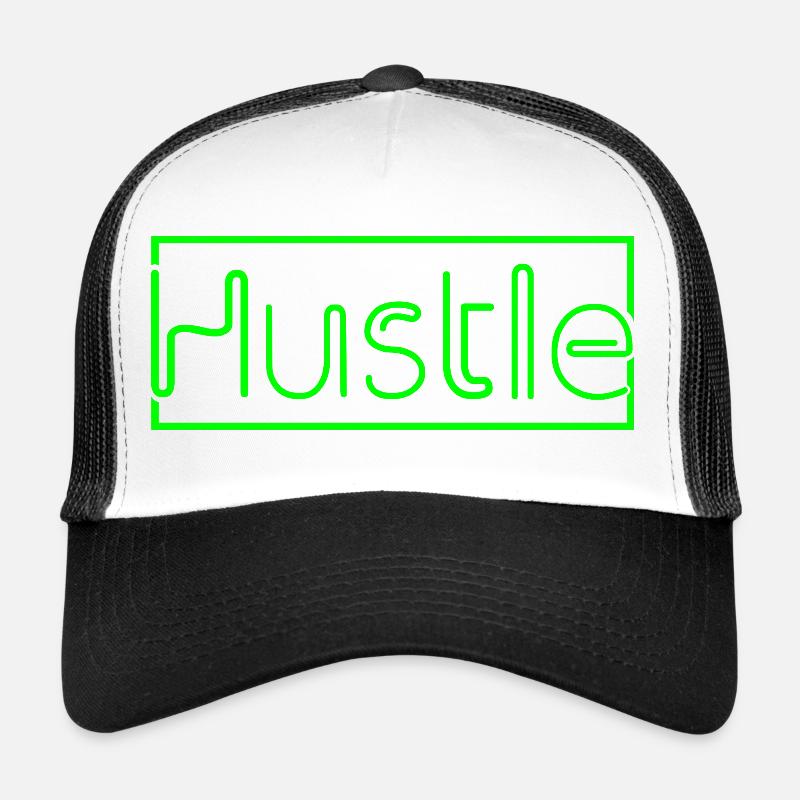 Futuristic Neon Background Print Trucker Cap