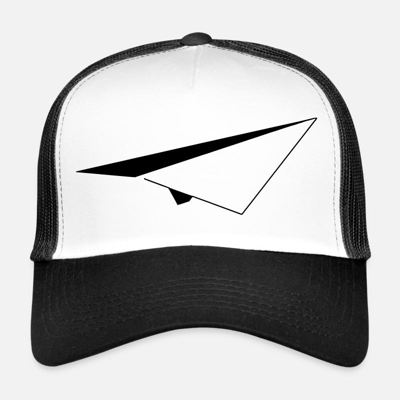Minimalist Paper Airplane Trucker Cap