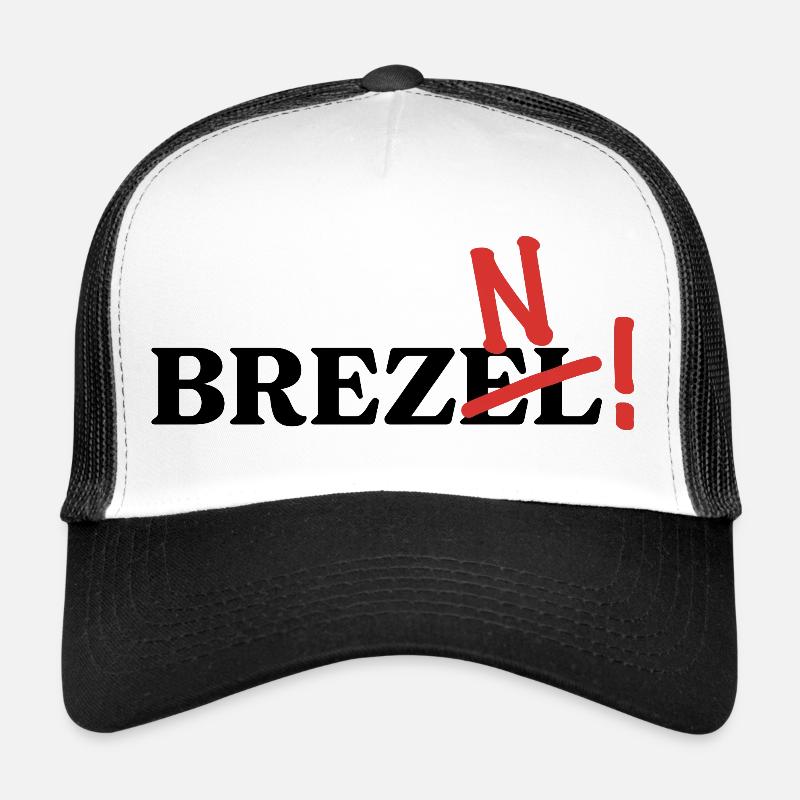 Es heißt Brezn! - Trucker Cap - Weiß/Schwarz