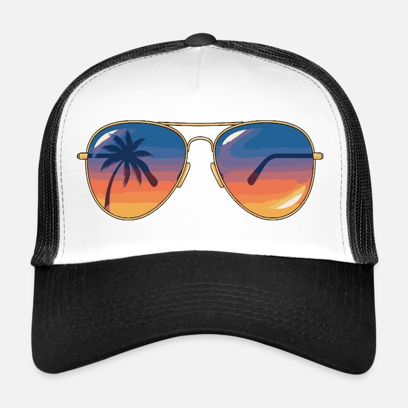 Sonnenbrille Sunset Palm Trucker Cap