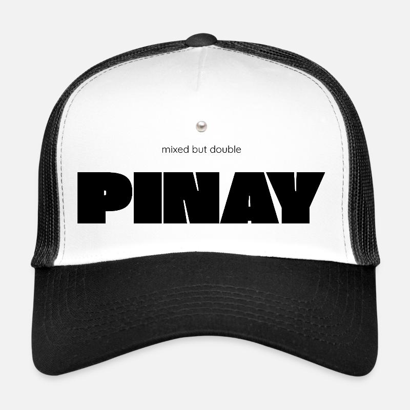 Mixte mais double – Déclaration de diversité de Pinay Casquette trucker 