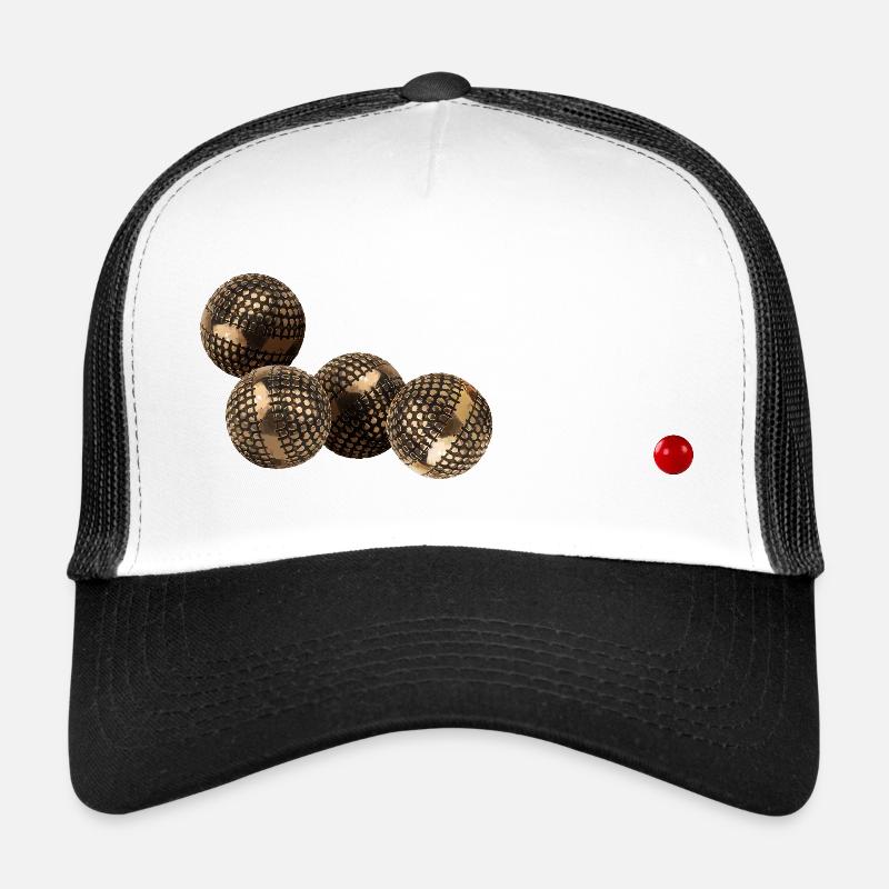 Boule-Spiel - Trucker Cap - Weiß/Schwarz