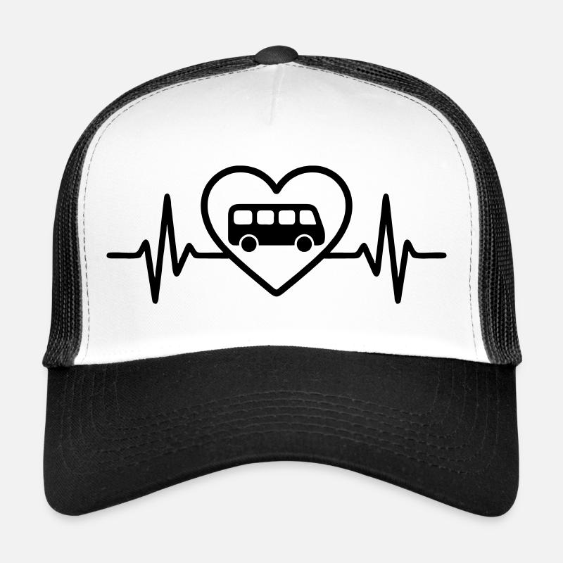 Chauffeur de bus Heart Casquette trucker 