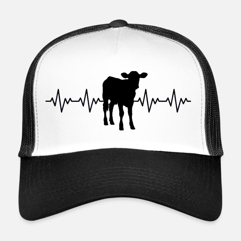 Bauer au mollet, ECG du battement cardiaque Casquette trucker 