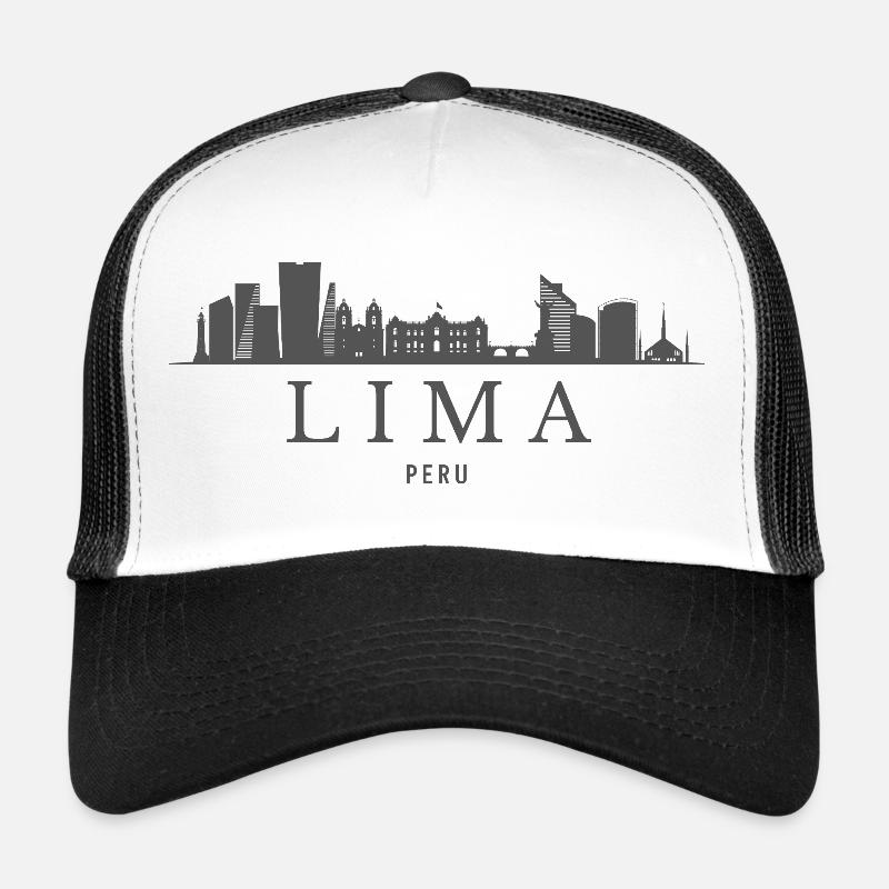 Lima Pérou, la silhouette de Lima Casquette trucker 