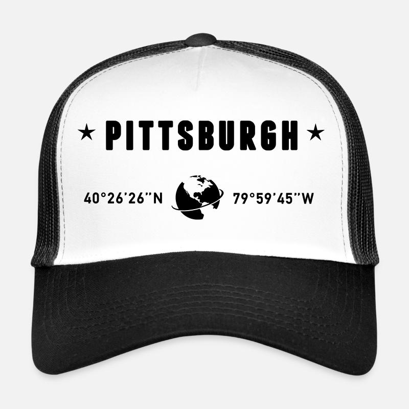 Coordonnées Pittsburgh, Pennsylvanie : Globe GPS Casquette trucker 