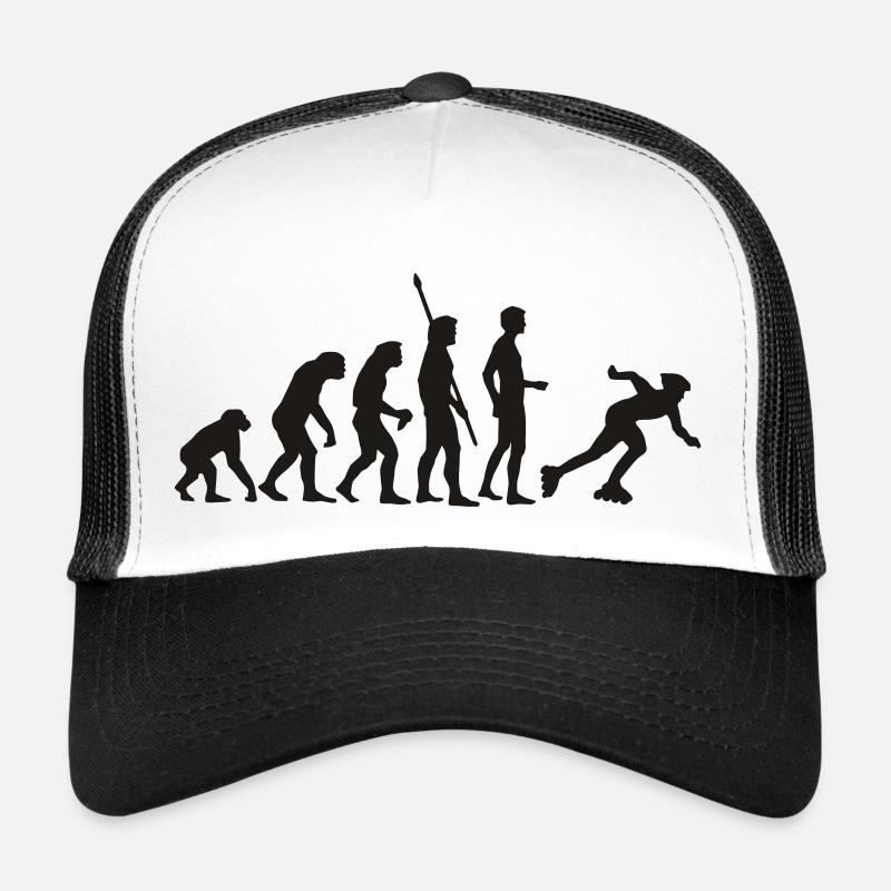 evolution_inliner - Trucker Cap - Weiß/Schwarz