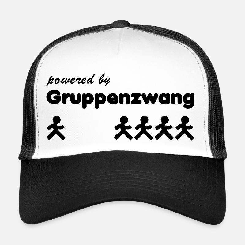 Gruppenzwang - Trucker Cap - Weiß/Schwarz