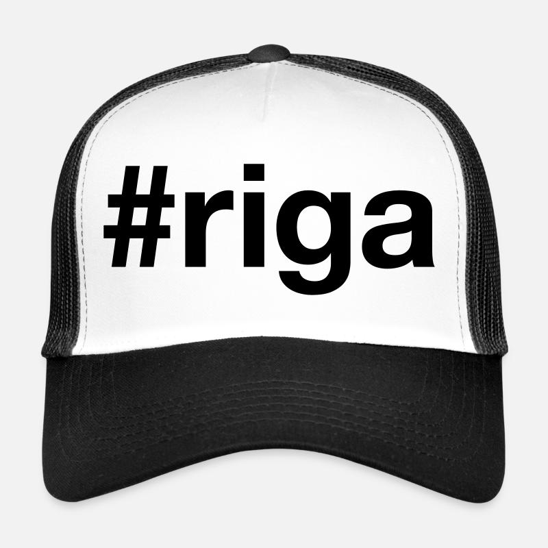 RIGA Hashtag Lettonie Lettonie Casquette trucker 