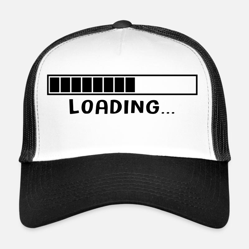 LOADING 4 - Casquette trucker - blanc/noir