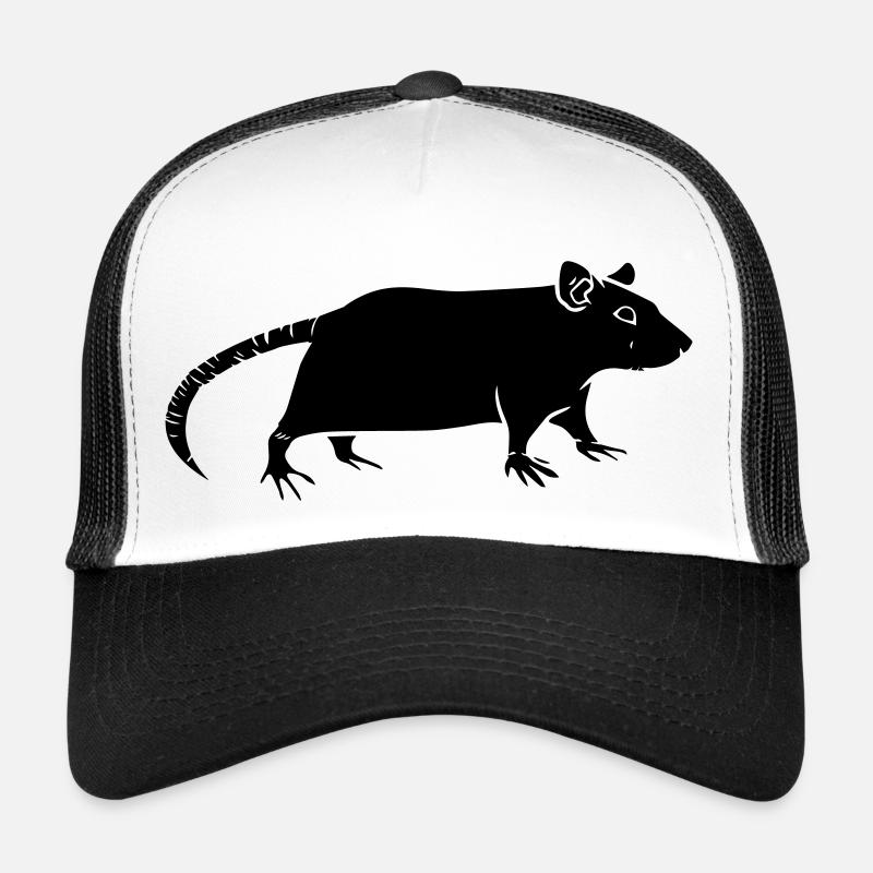 rat - Trucker Cap - Weiß/Schwarz