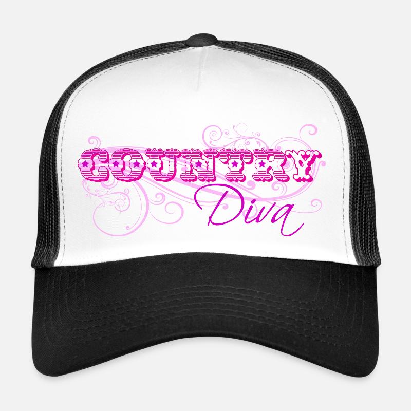 Country-Tänzerin - Trucker Cap - Weiß/Schwarz