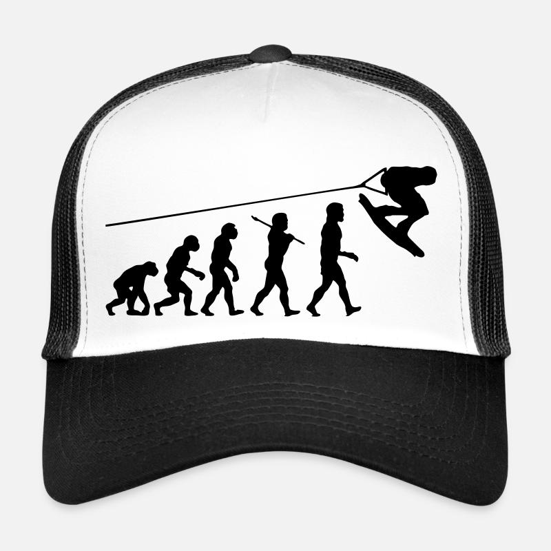 wa01 wakeboard evolution - Casquette trucker  - blanc/noir