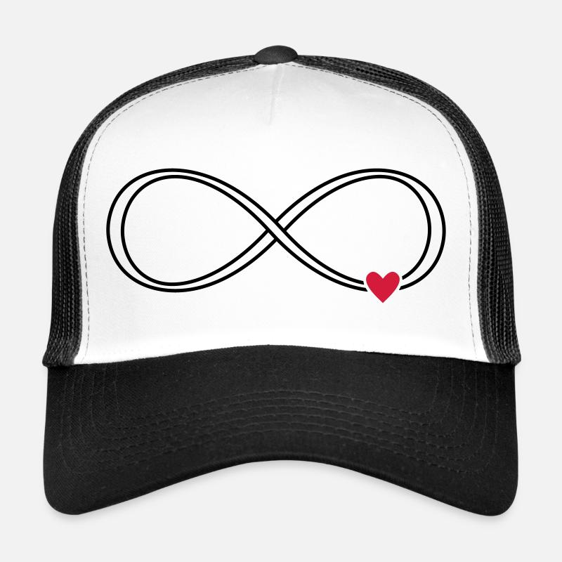 Infinity heart sign symbol gift love Trucker Cap