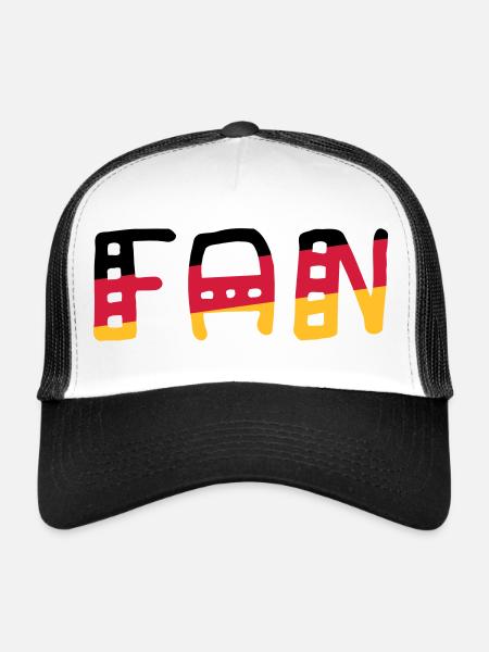 FAN - Shirt Germany - Trucker Cap - white/black - Front