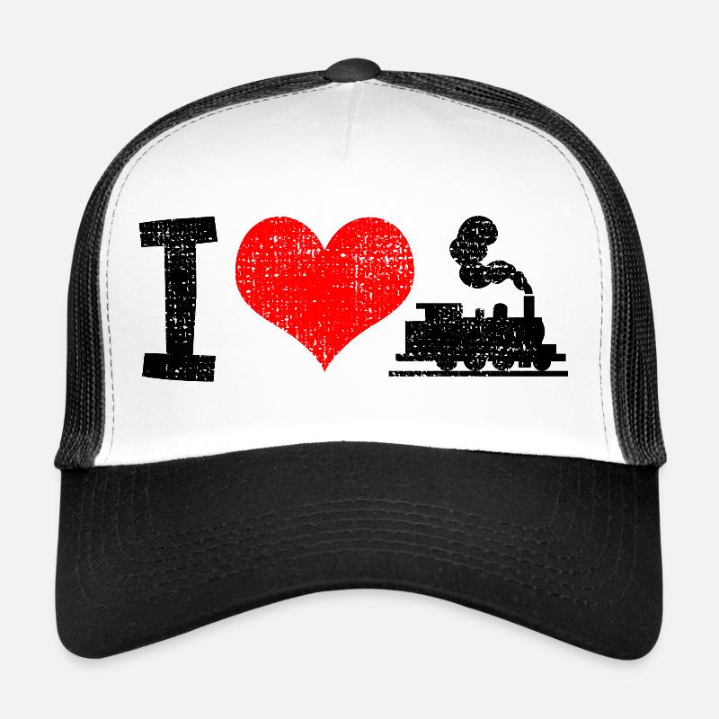 I love trains Trucker Cap