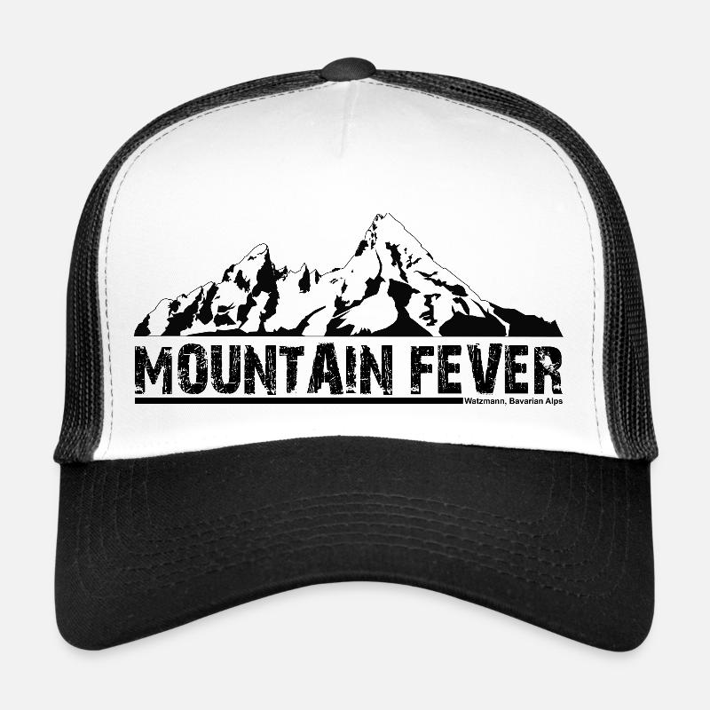 Mountain fever Watzmann black - Trucker Cap - Weiß/Schwarz