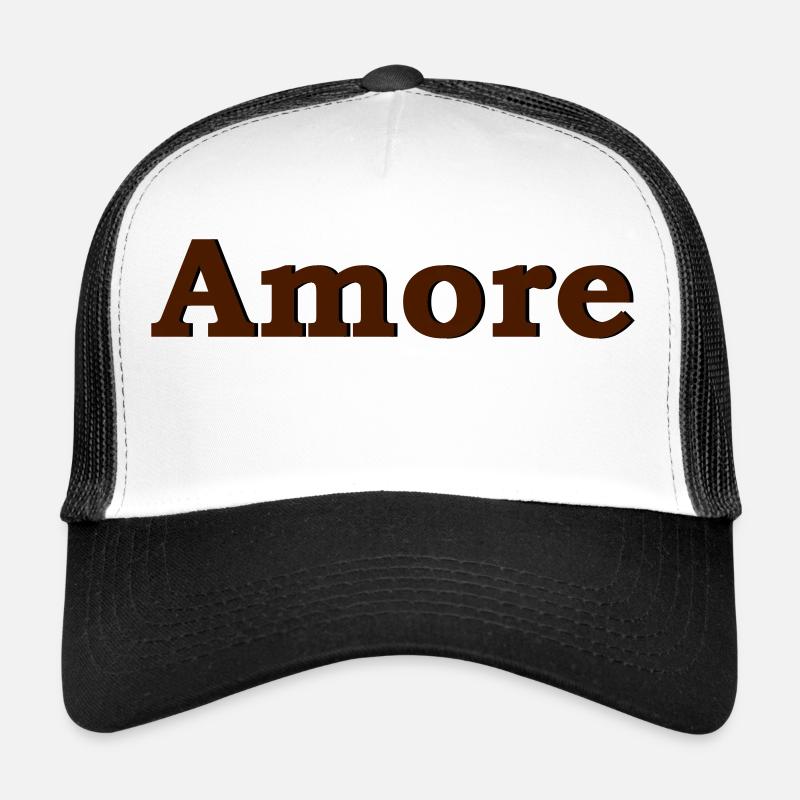 Amore - Casquette trucker  - blanc/noir