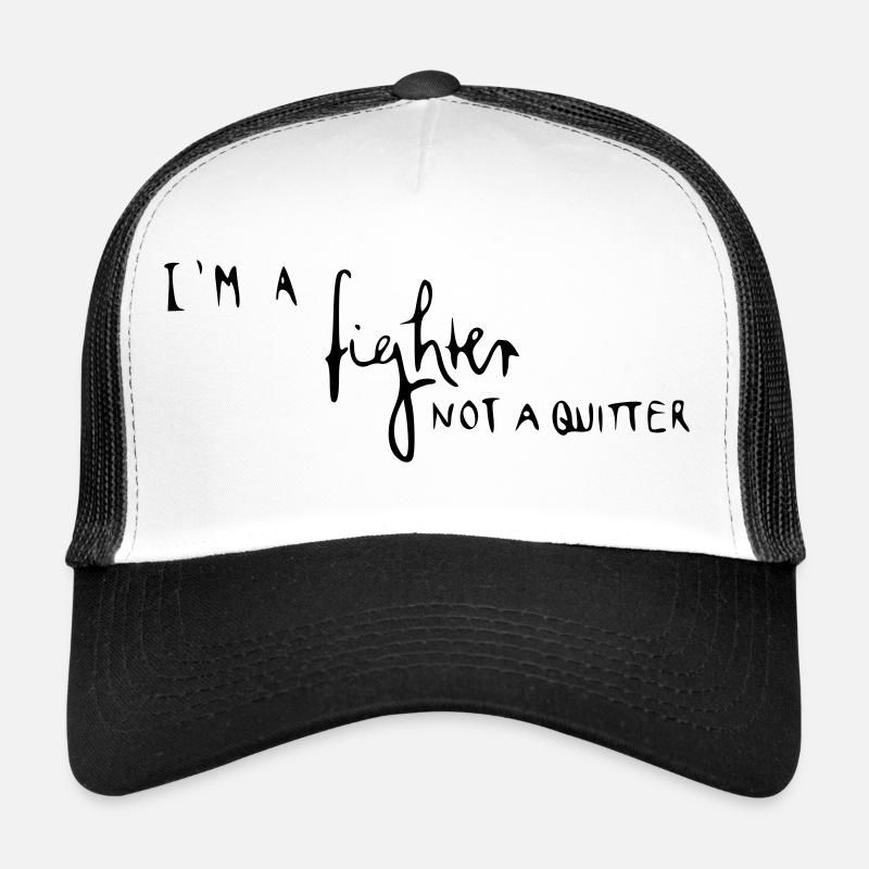 Je suis un combattant pas un lâcheur Casquette trucker 
