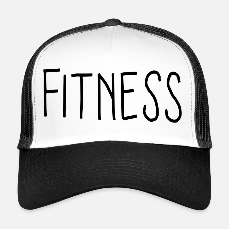 Fitness - Trucker Cap - Weiß/Schwarz