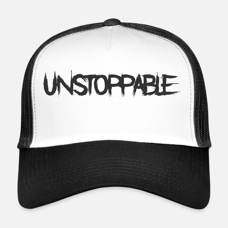 Unstoppable - Trucker Cap - white/black
