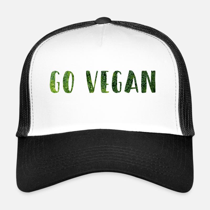 Zum Veganer werden - Trucker Cap - Weiß/Schwarz