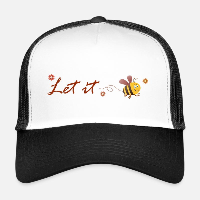 Que ce soit une abeille - Casquette trucker  - blanc/noir