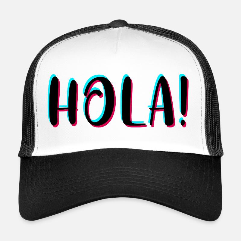 Hola - Trucker Cap - Weiß/Schwarz