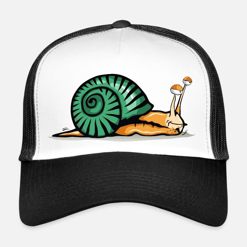 snail drawing fatigue shadow shell Trucker Cap