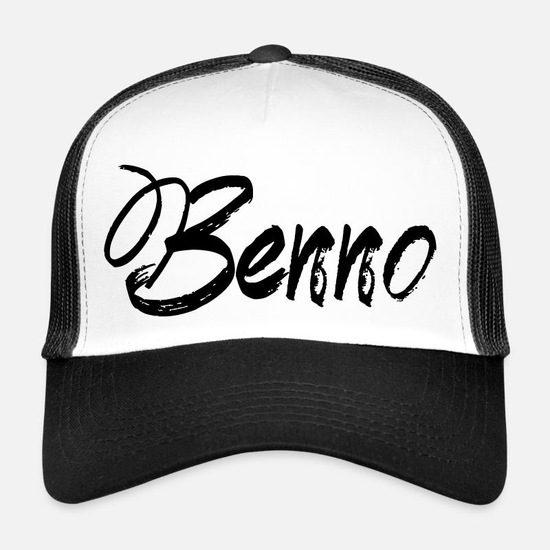 Benno - Trucker Cap - Weiß/Schwarz