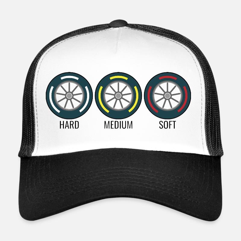 Pneus Formule voiture course Casquette trucker 
