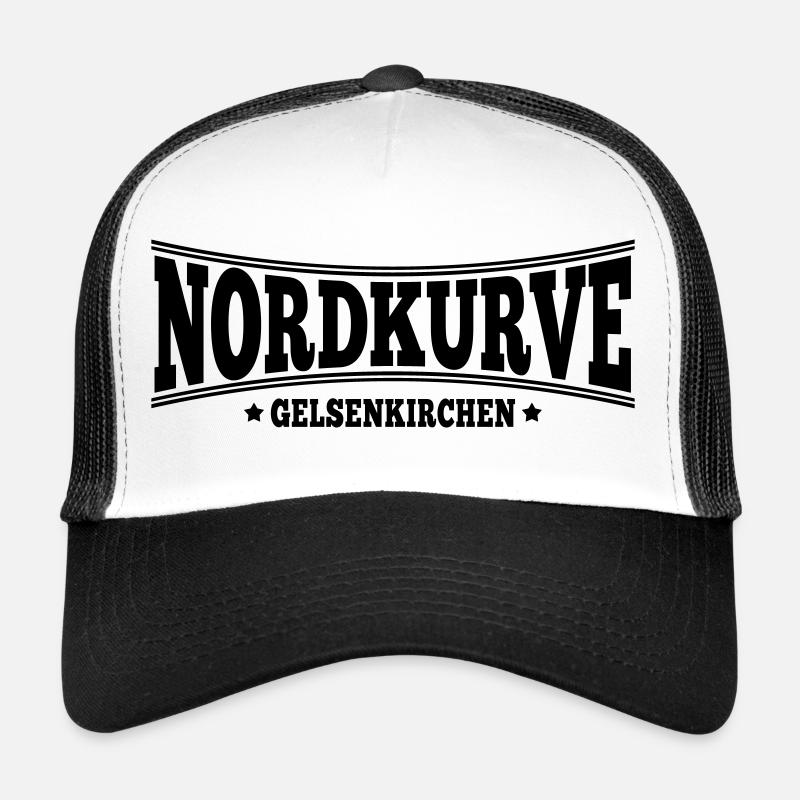 Nordkurve Gelsenkirchen | Farbe änderbar - Trucker Cap - Weiß/Schwarz