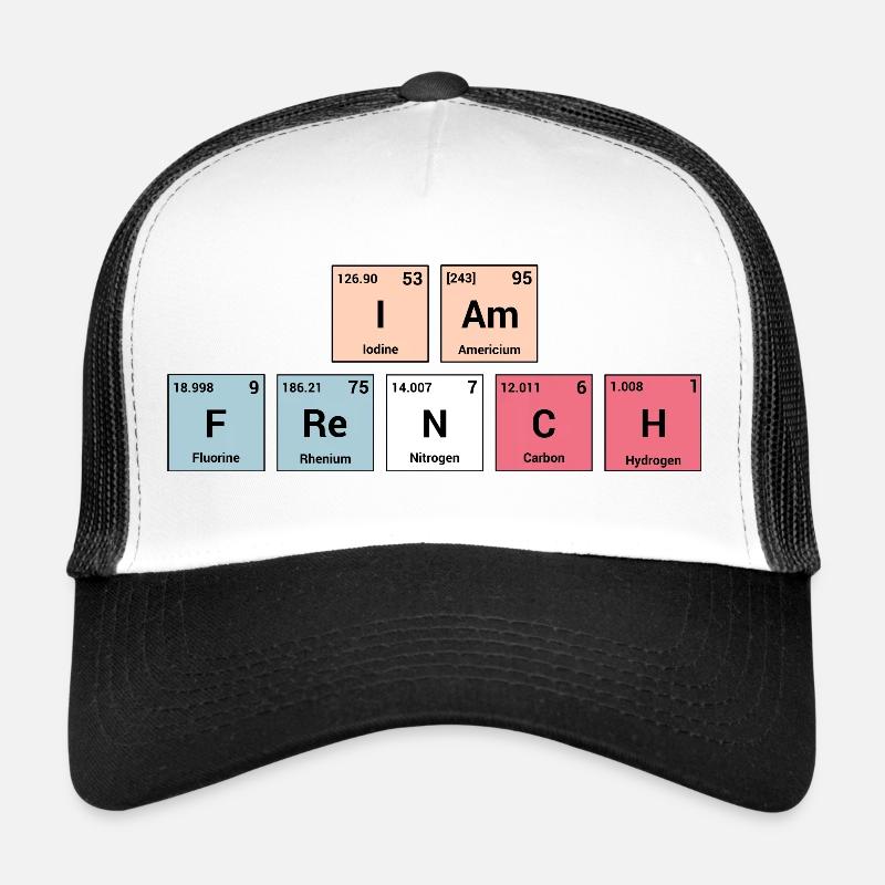 Ich bin Franzose in periodischen Elementen Trucker Cap