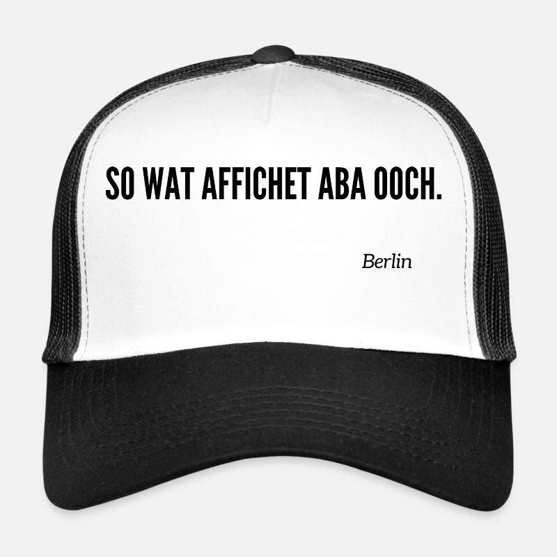 Berliner Schnauze - Trucker Cap - Weiß/Schwarz