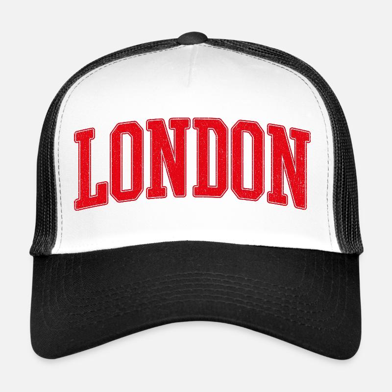 London Varsity Emblem - Trucker Cap - Weiß/Schwarz