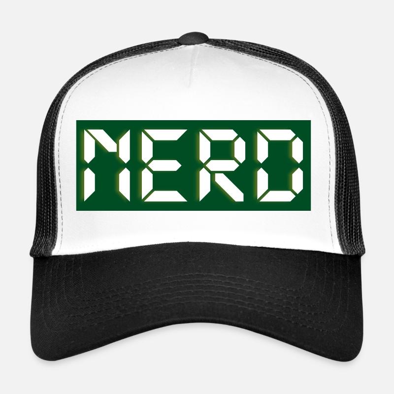Nerd - Trucker Cap - white/black