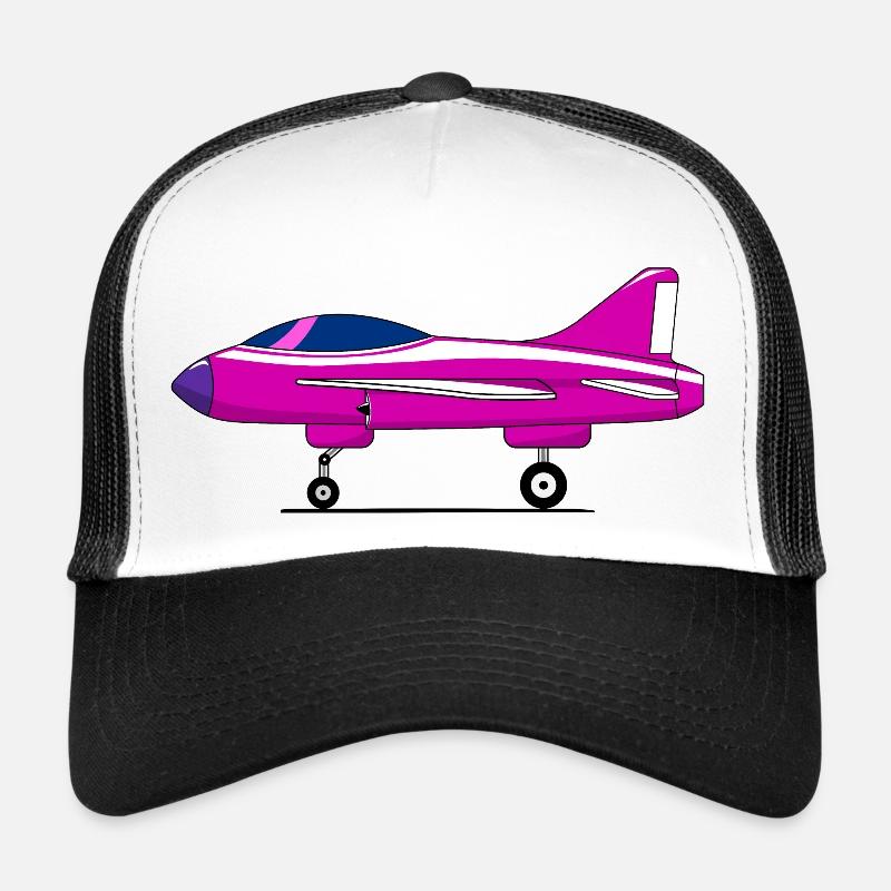 Flugzeug Fahrwerk Pink Trucker Cap