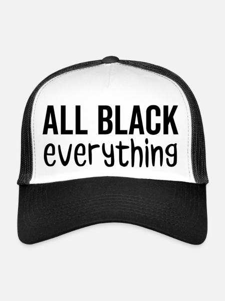 All Black Everything - Trucker Cap - white/black - Front